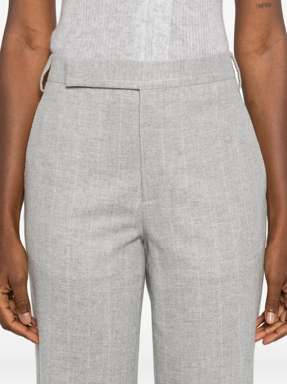 Lardini Gestreepte broek Grijs