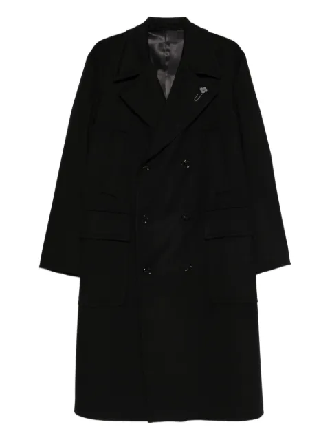 Lardini double-breasted pocket coat