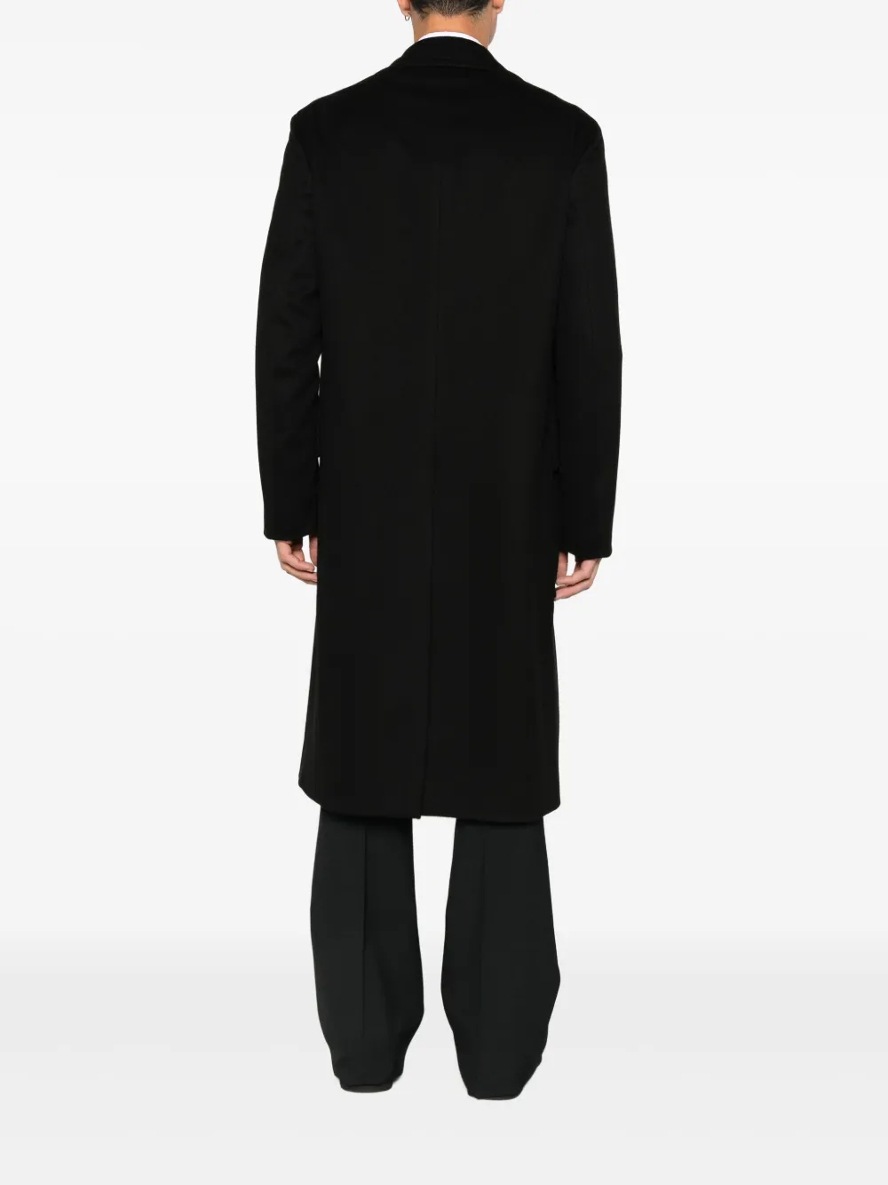 Lardini Jas met dubbele rij knopen en zak Zwart