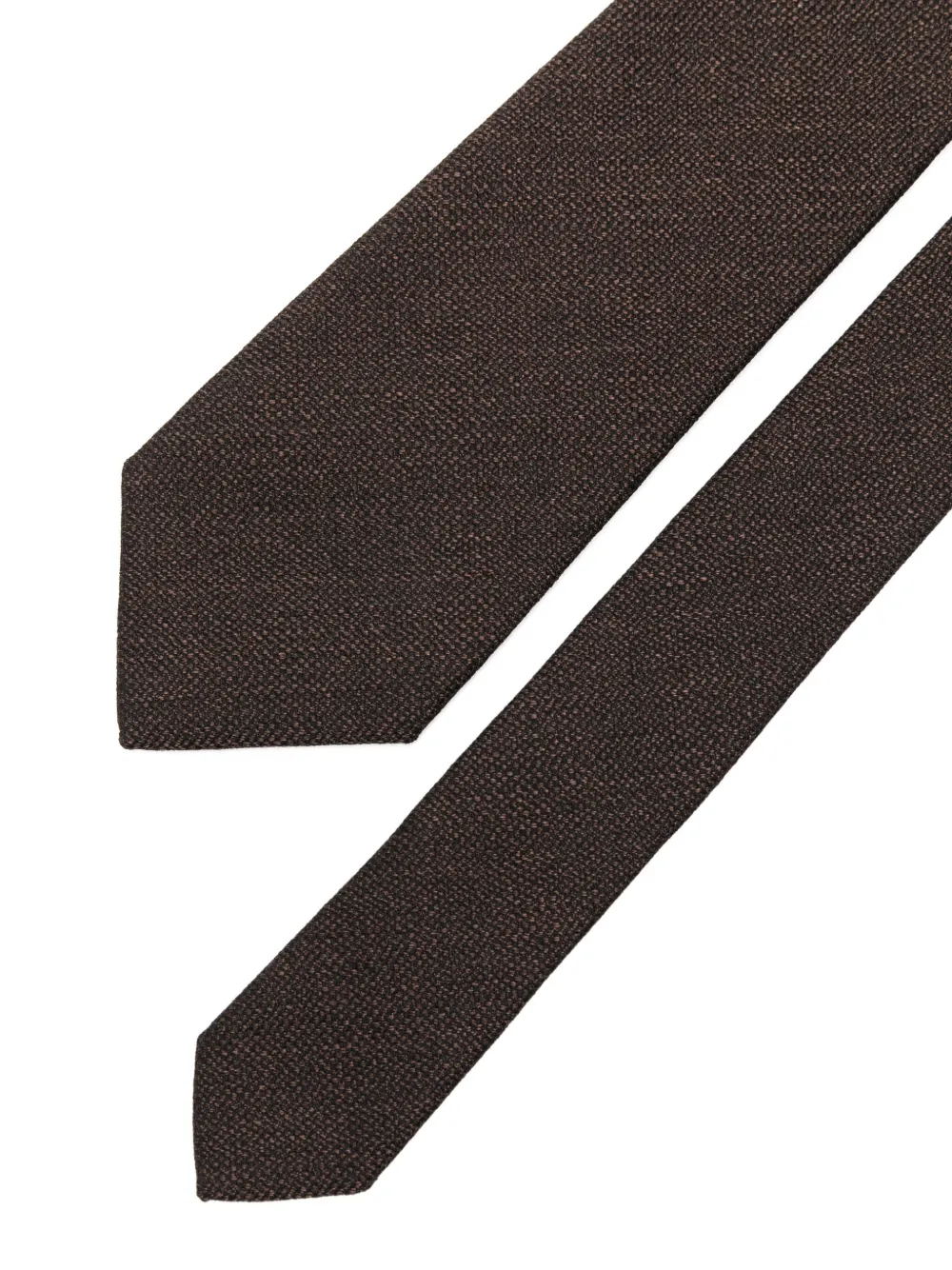 Dell'oglio Getextureerde stropdas Bruin