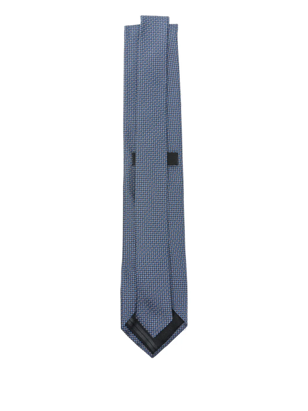 Zegna patterned tie - Blauw