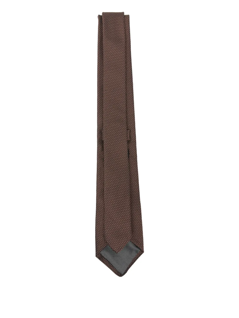 Dell'oglio textured tie - Bruin