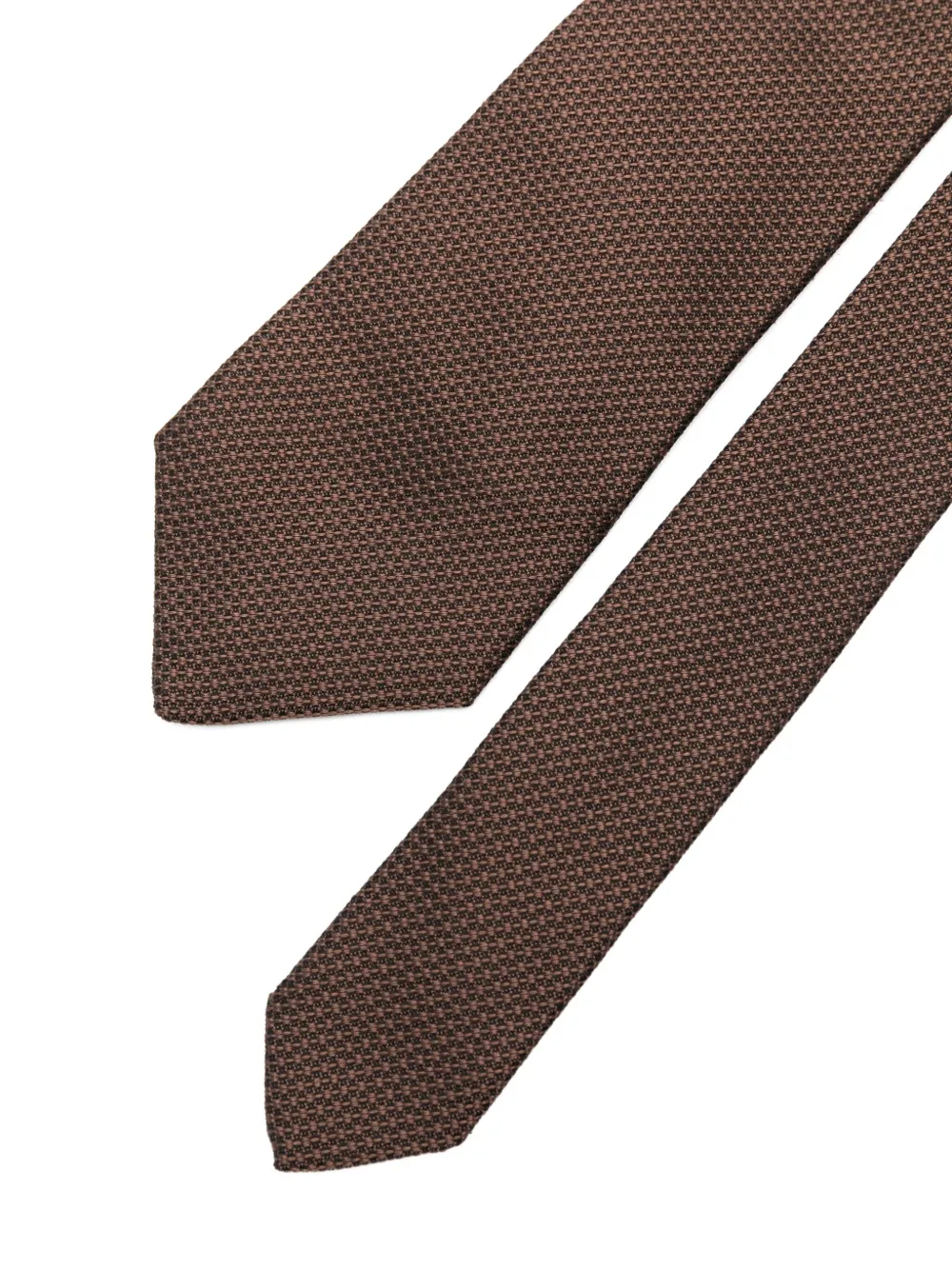 Dell'oglio Getextureerde stropdas Bruin