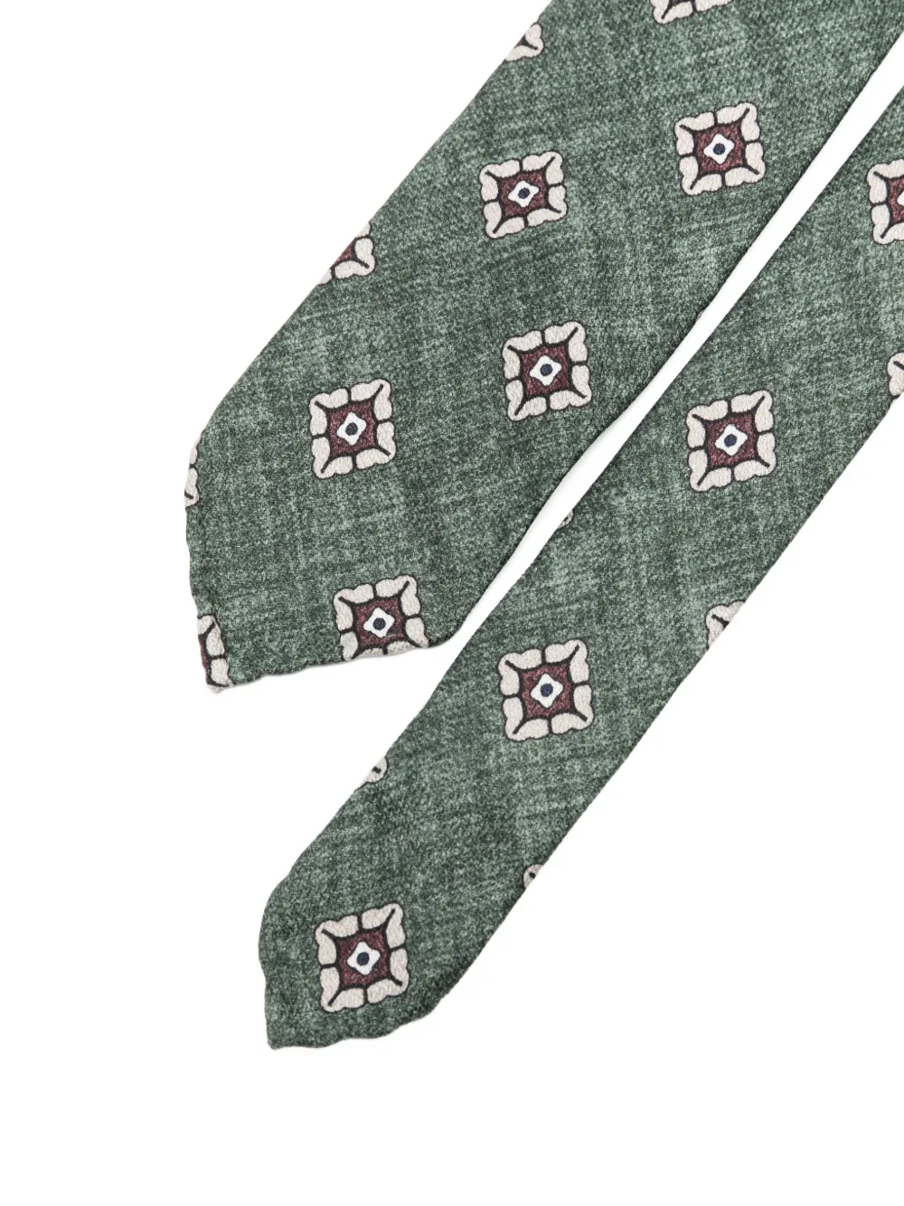 Dell'oglio Stropdas met patroon Groen