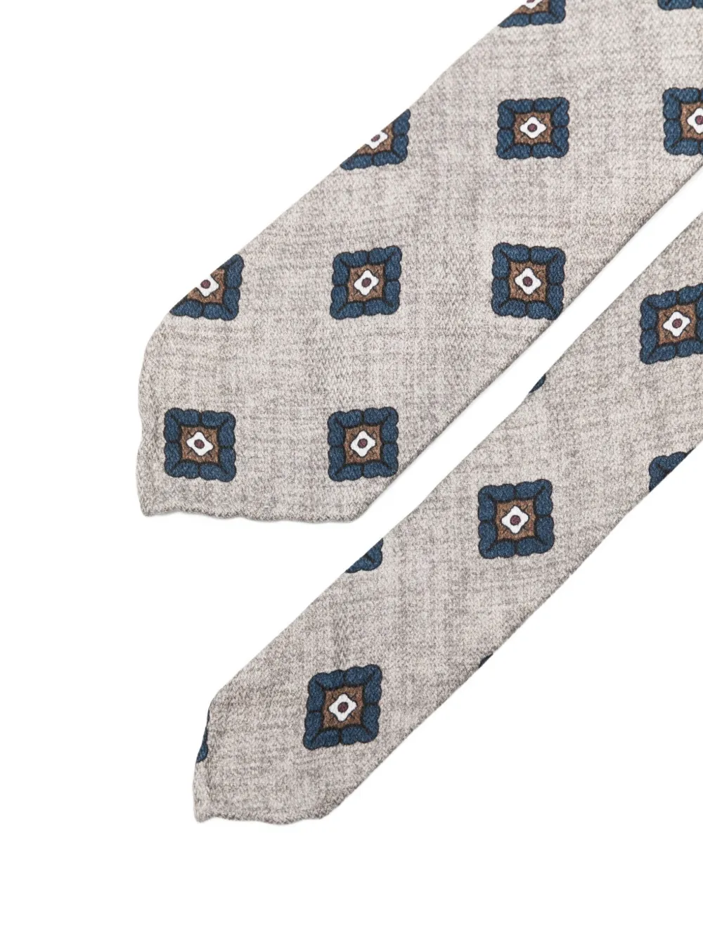 Dell'oglio Stropdas met patroon Grijs