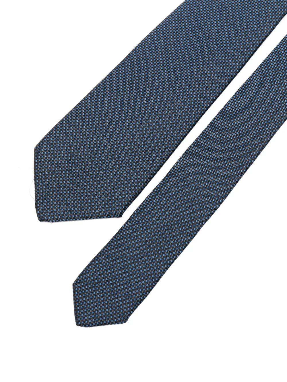 Dell'oglio Getextureerde stropdas Blauw