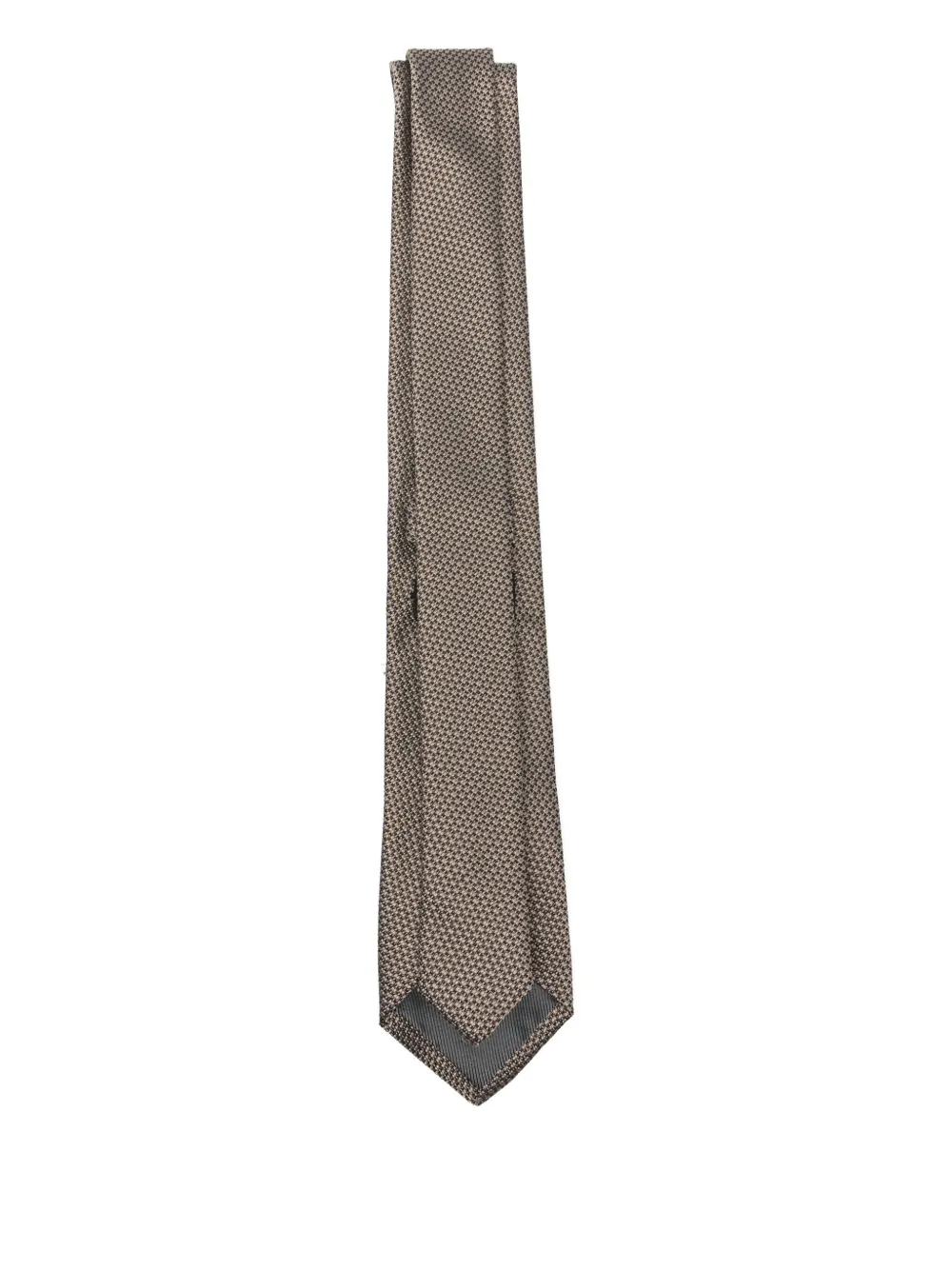 Dell'oglio patterned tie - Bruin