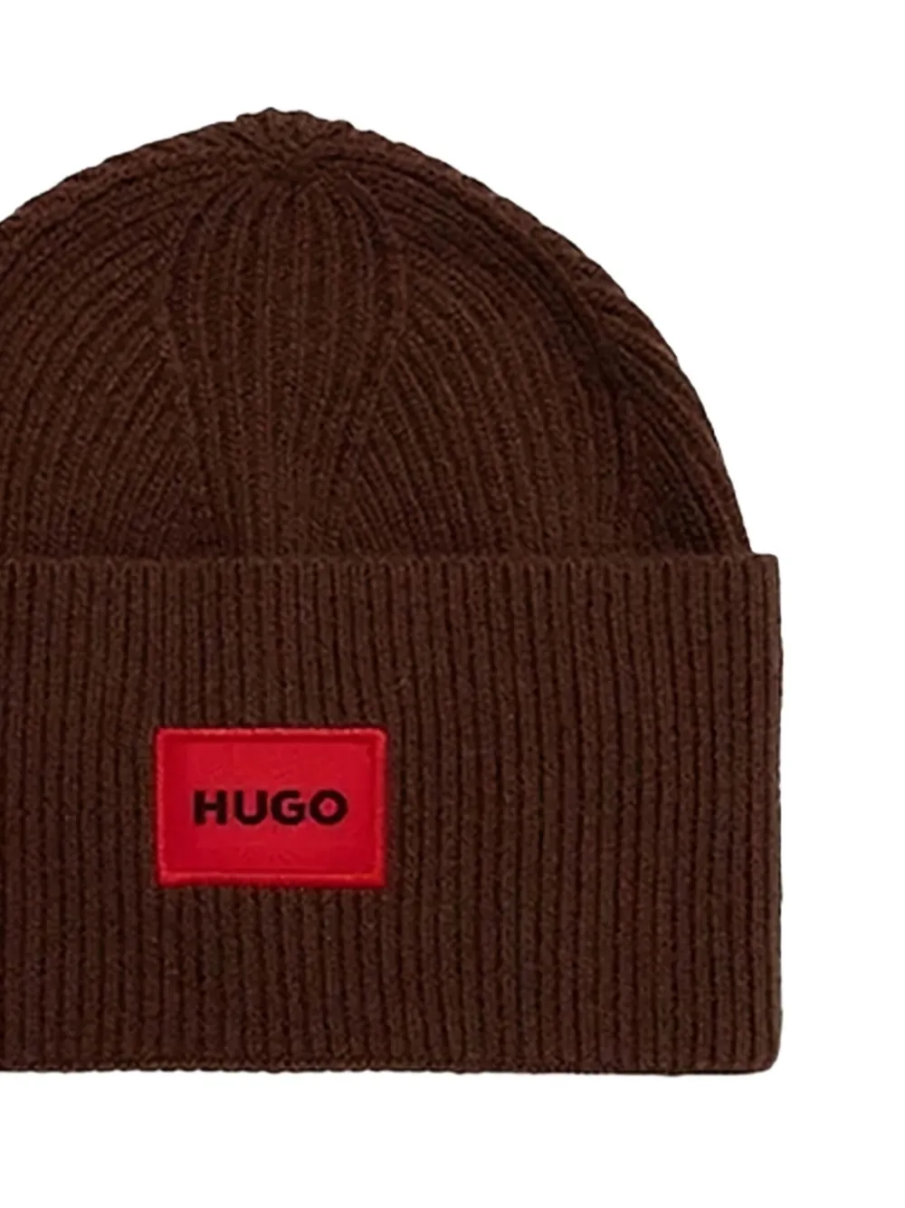BOSS ribbed logo-patch beanie | Image 2