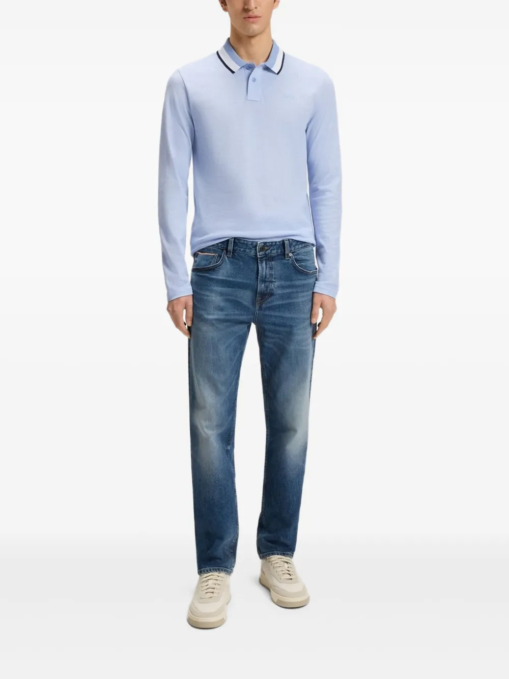 BOSS Langärmeliges Poloshirt | Image 2