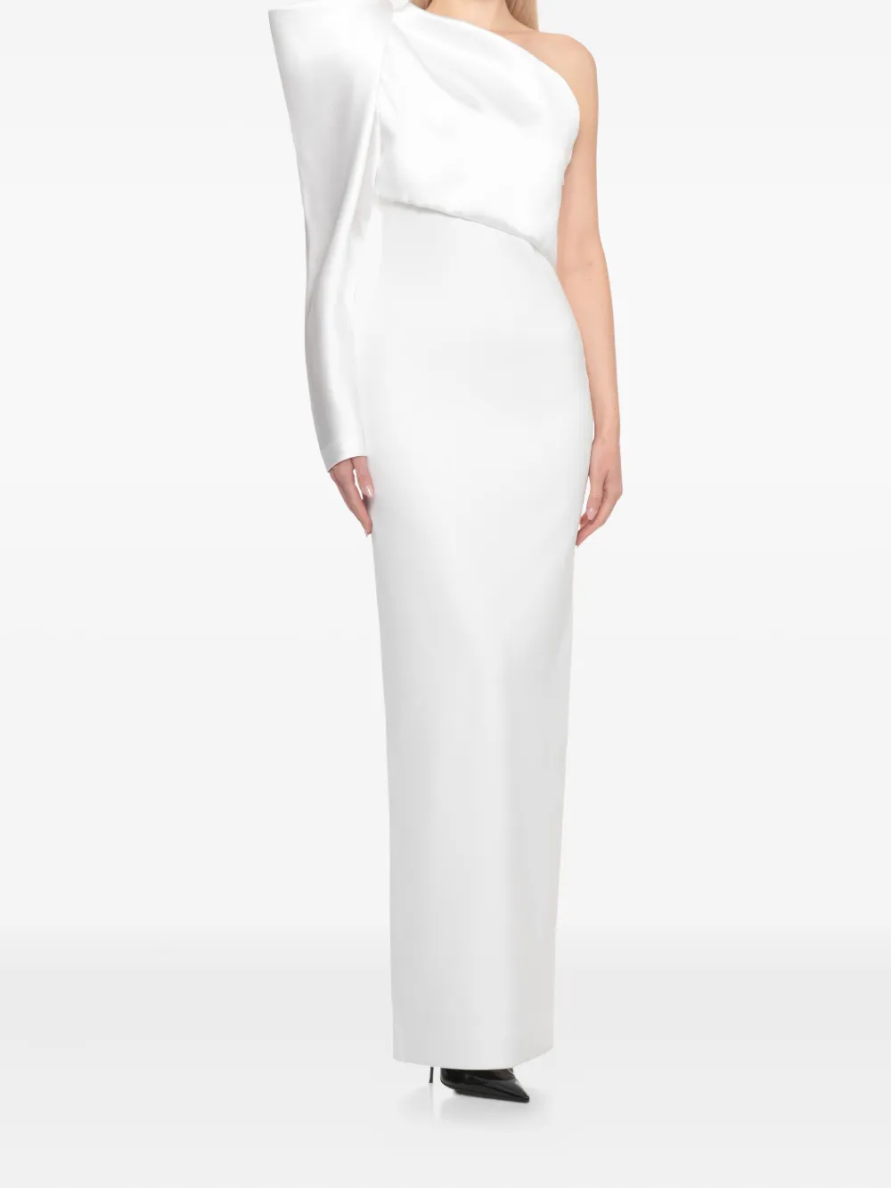Solace London one-shoulder dress - Wit