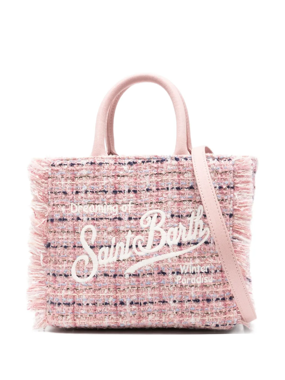 MC2 Saint Barth Vanity fringed mini bag | Pink | Image 1