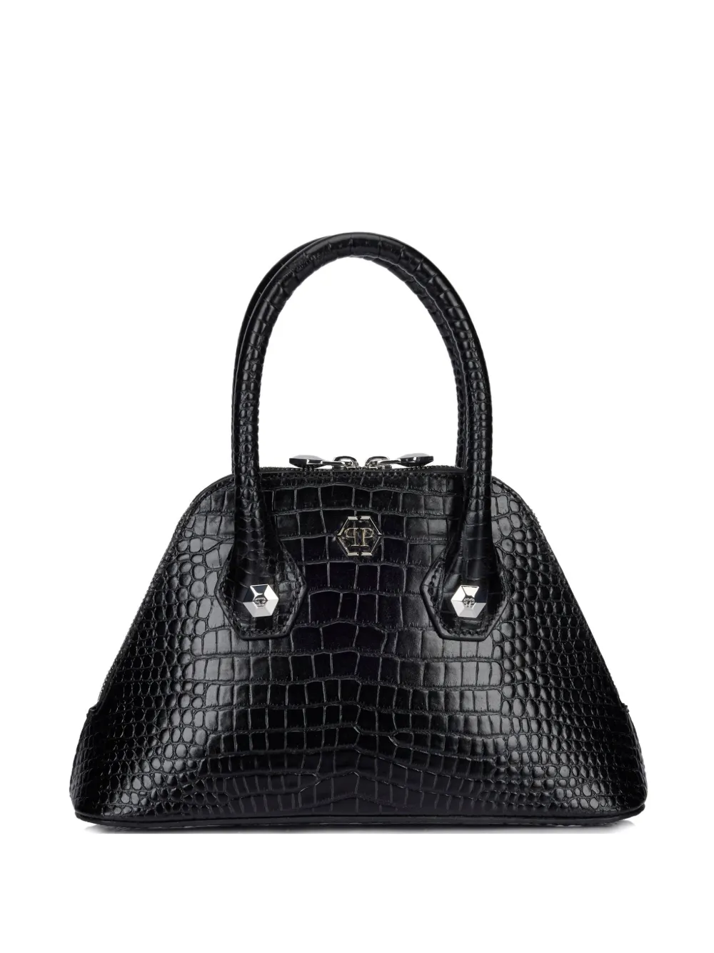 Philipp Plein Majestic crocodile-print tote bag - Nero