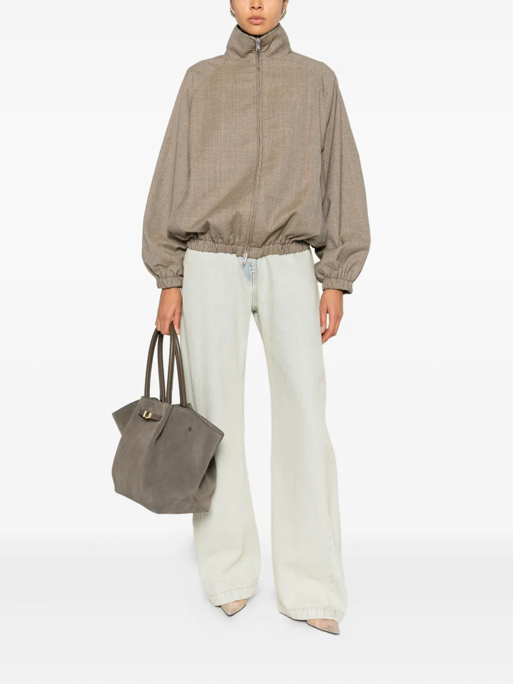 The Frankie Shop zipped patterned jacket | Varsity Jackets | Image 2