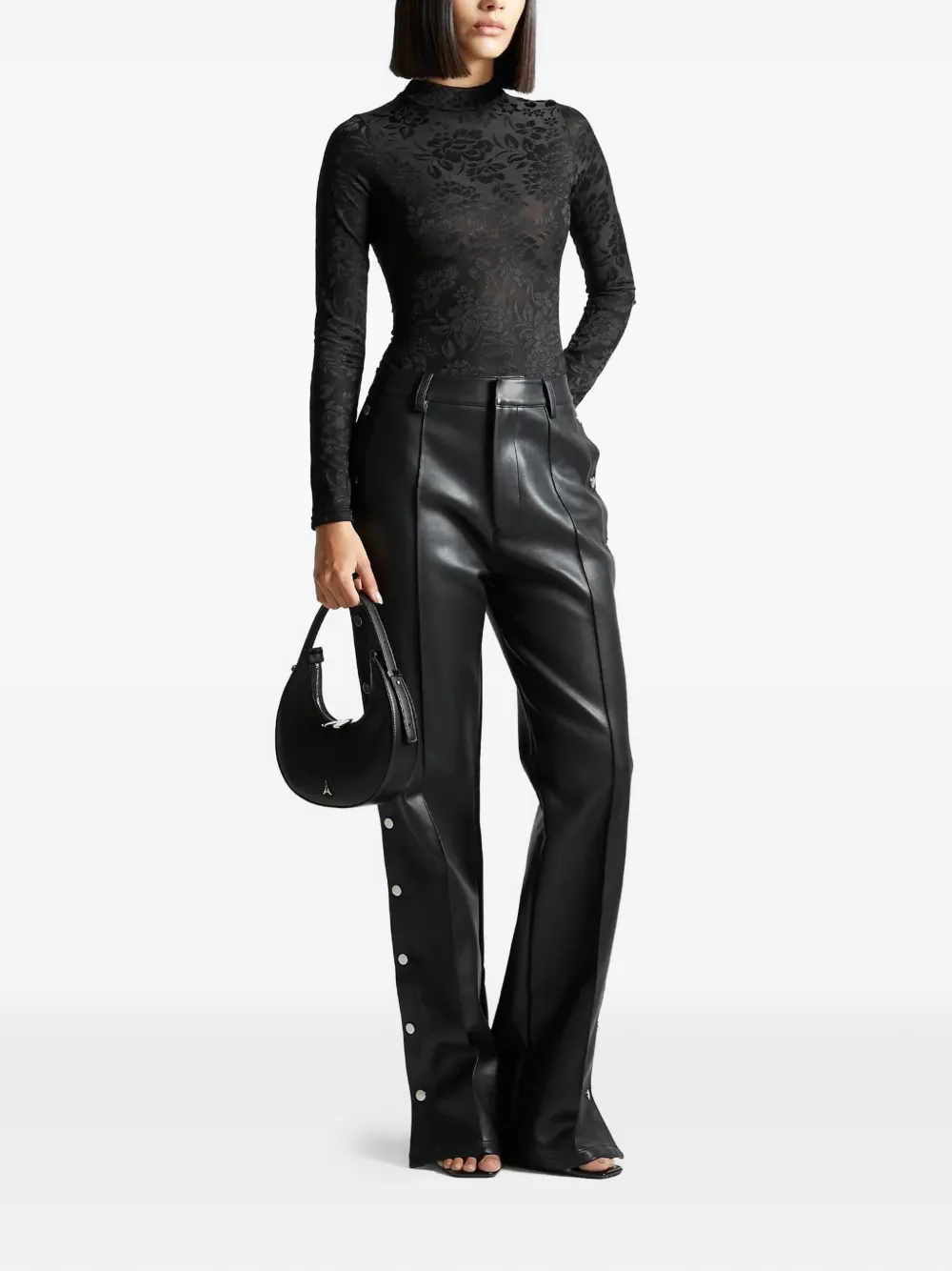 Manière De Voir Toy floral long-sleeve blouse - Zwart