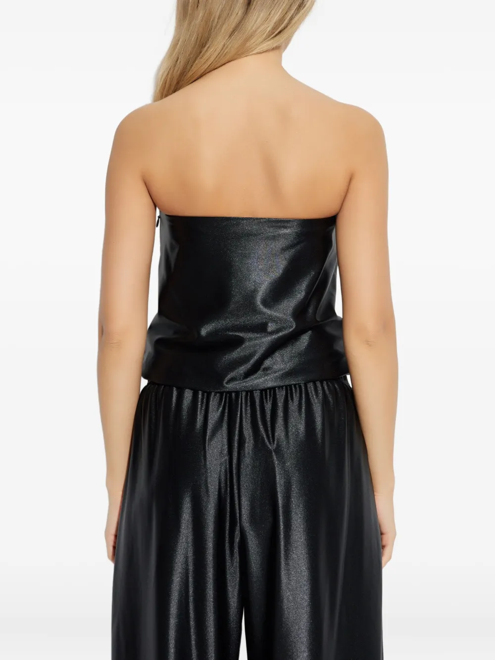Alexander Wang Strapless Bandeau Top In Black