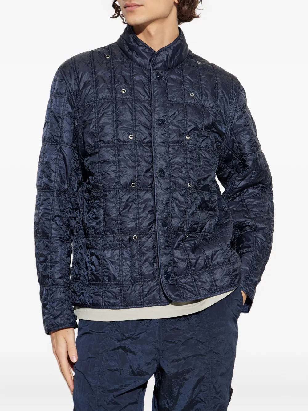 Stone Island Jas met capuchon Blauw