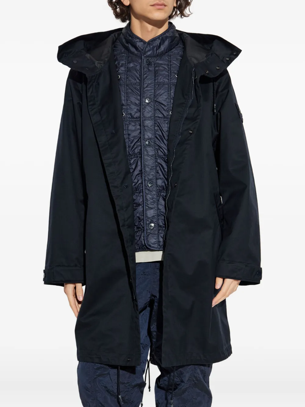Stone Island Jas met capuchon Blauw