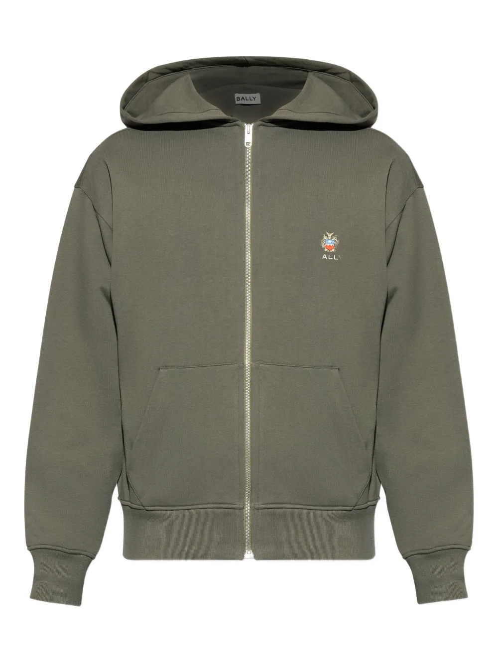 Bally hoodie con logo bordado y cierre | verde | Image 1