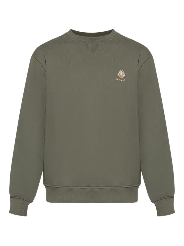 Bally Logo-embroidered Sweatshirt in Green