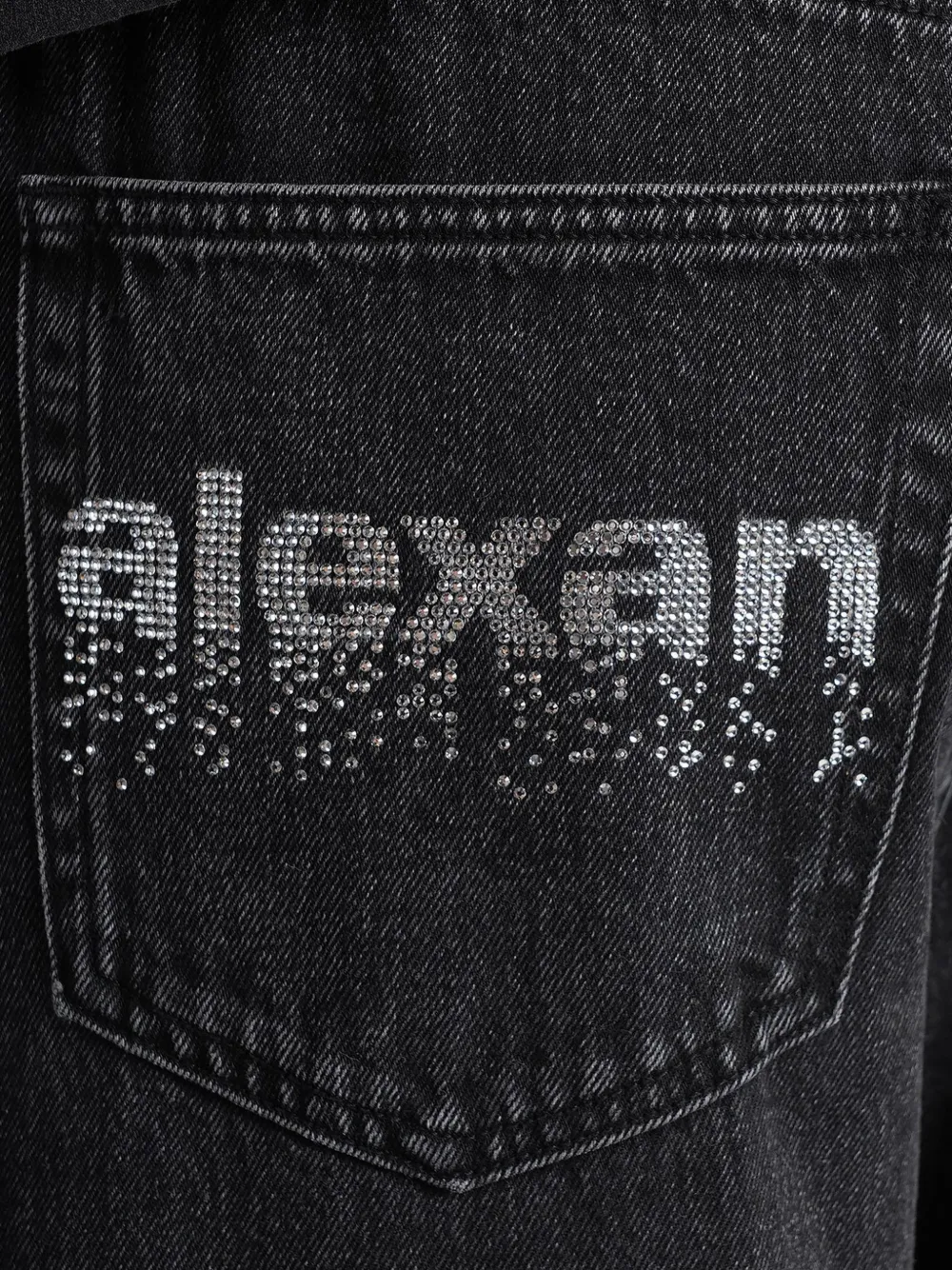 Alexander Wang ビジュートリム ワイドジーンズ | グレー | FARFETCH JP