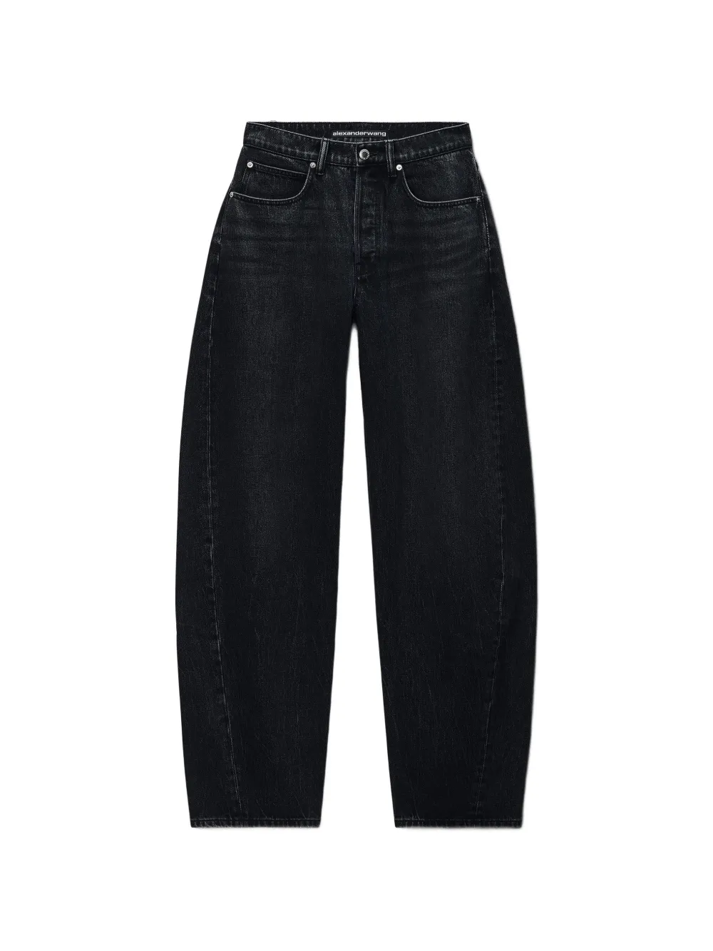 Alexander Wang rhinestone-embellished cotton jeans - Grigio
