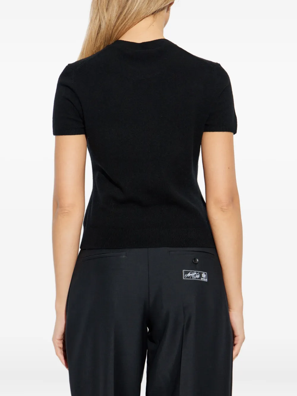 Alexander Wang T-shirt met logo Zwart