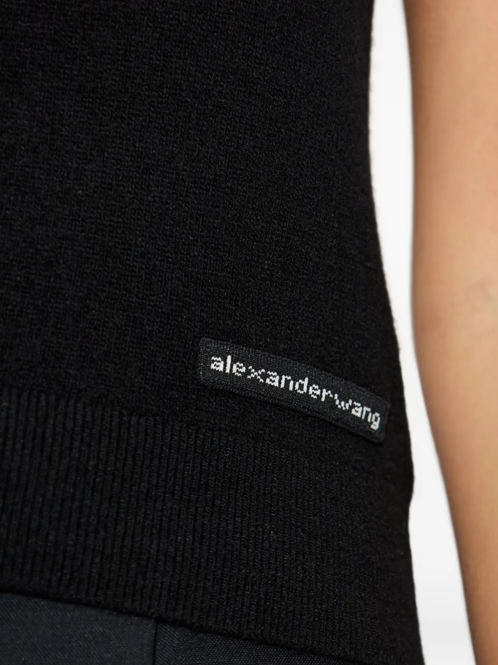 Alexander Wang T-shirt met logo Zwart