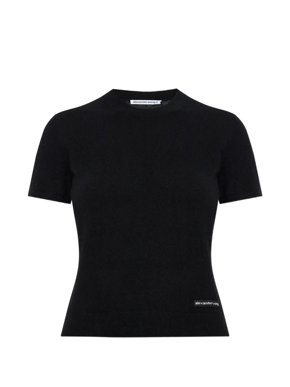 Alexander Wang logo crew-neck T-shirt - Schwarz