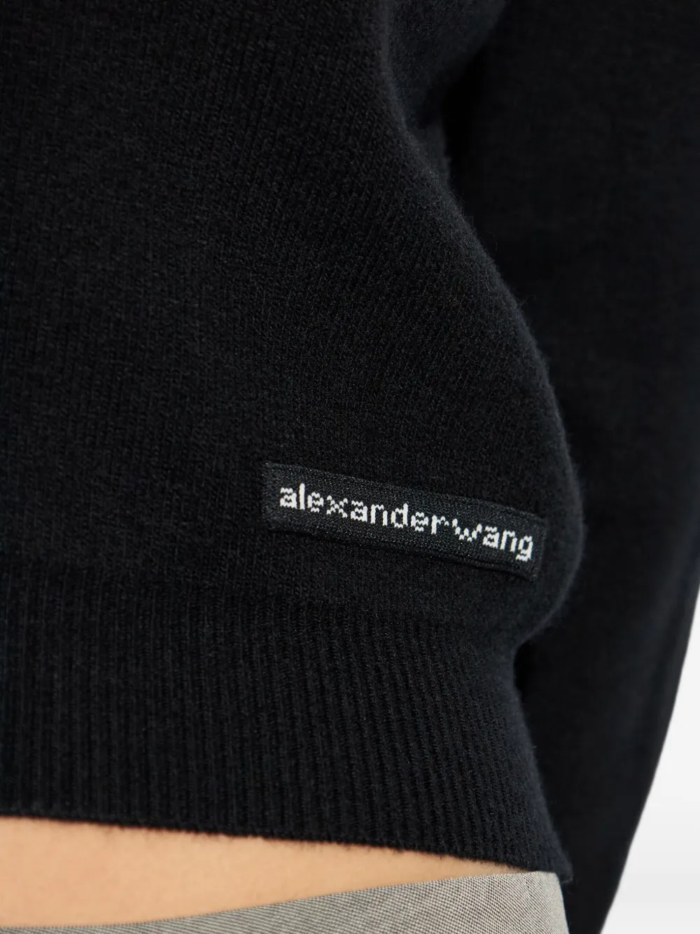 Alexander Wang Buttoned Cardigan In Black