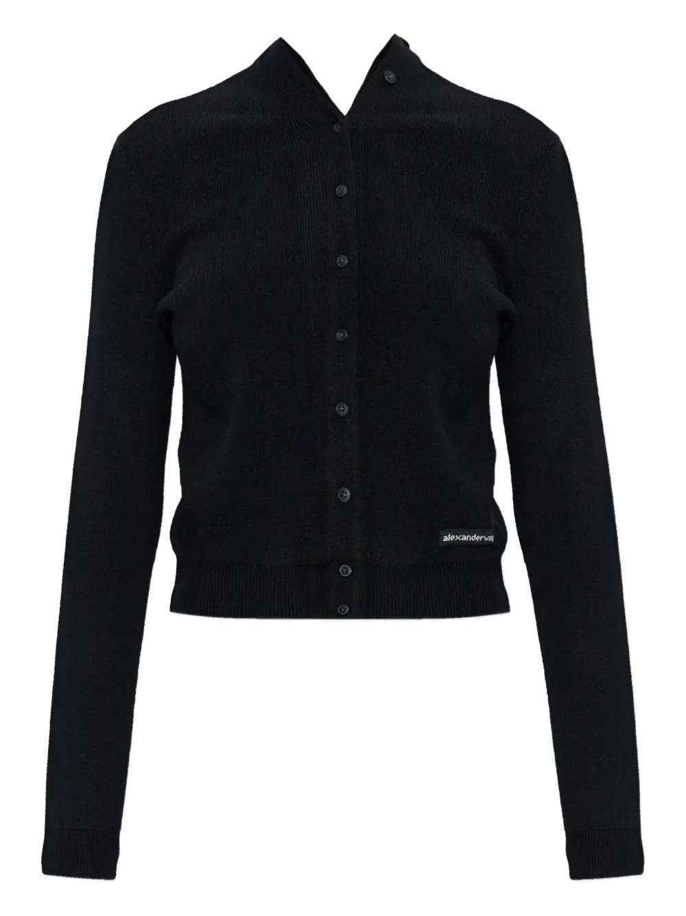 Alexander Wang Buttoned Cardigan In Black