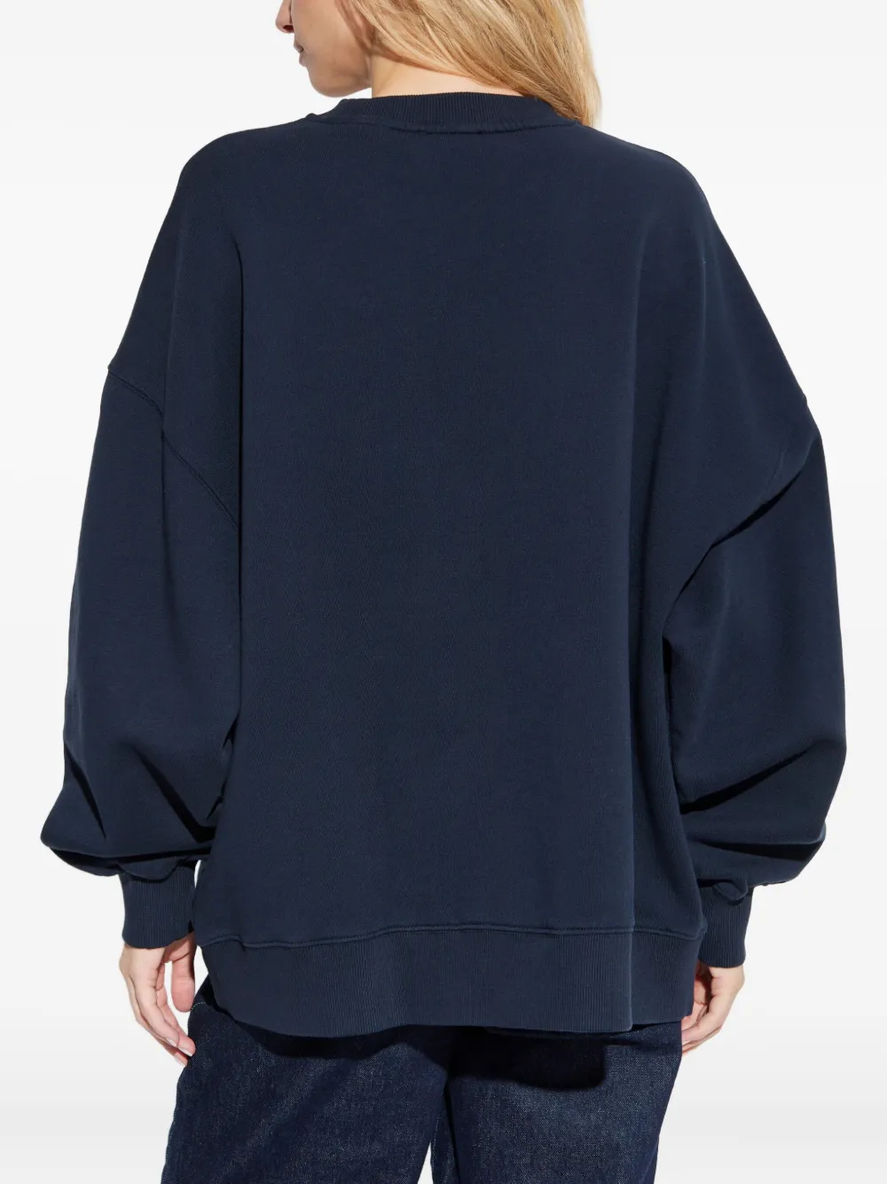 ROTATE BIRGER CHRISTENSEN Sweater met logopatch Blauw