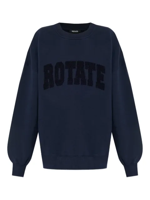 ROTATE BIRGER CHRISTENSEN Sweatshirt mit Logo-Applikation