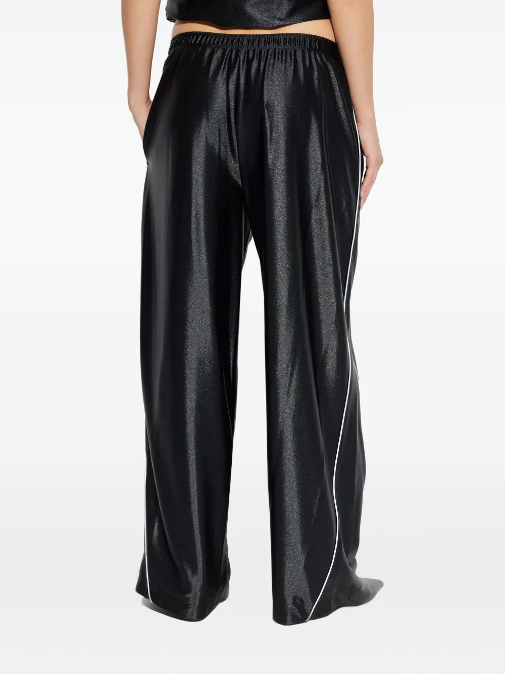 Alexander Wang Broek met elastische tailleband en afwerking Zwart