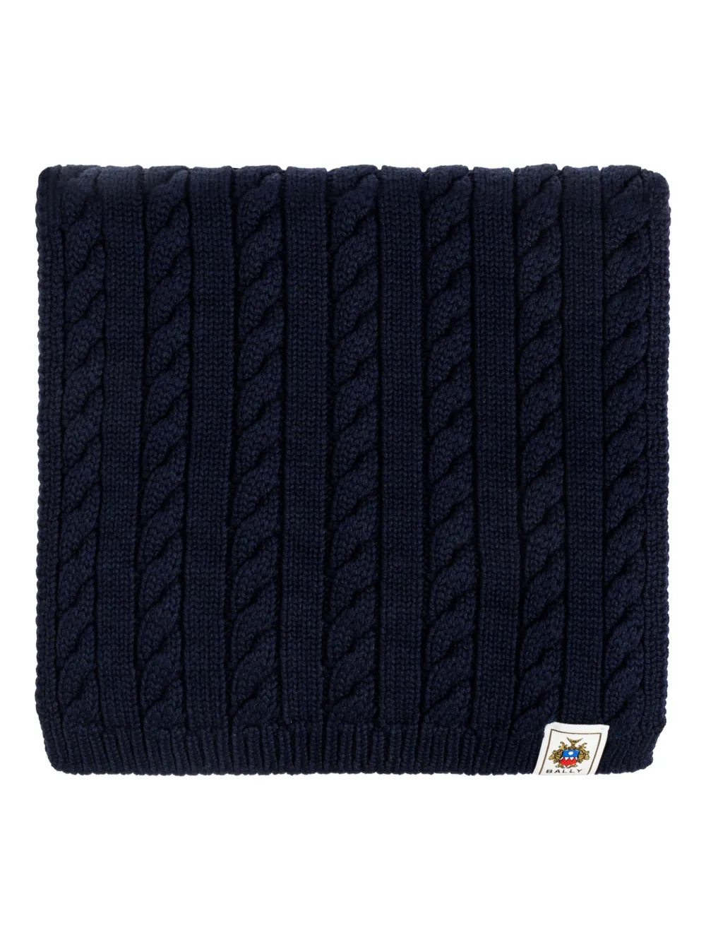 Bally cable-knit scarf - Blauw