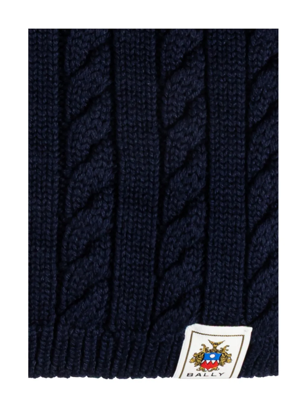 Bally cable-knit scarf - Blu