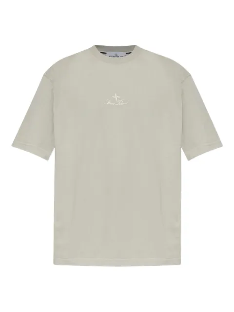 Stone Island logo-embroidered t-shirt