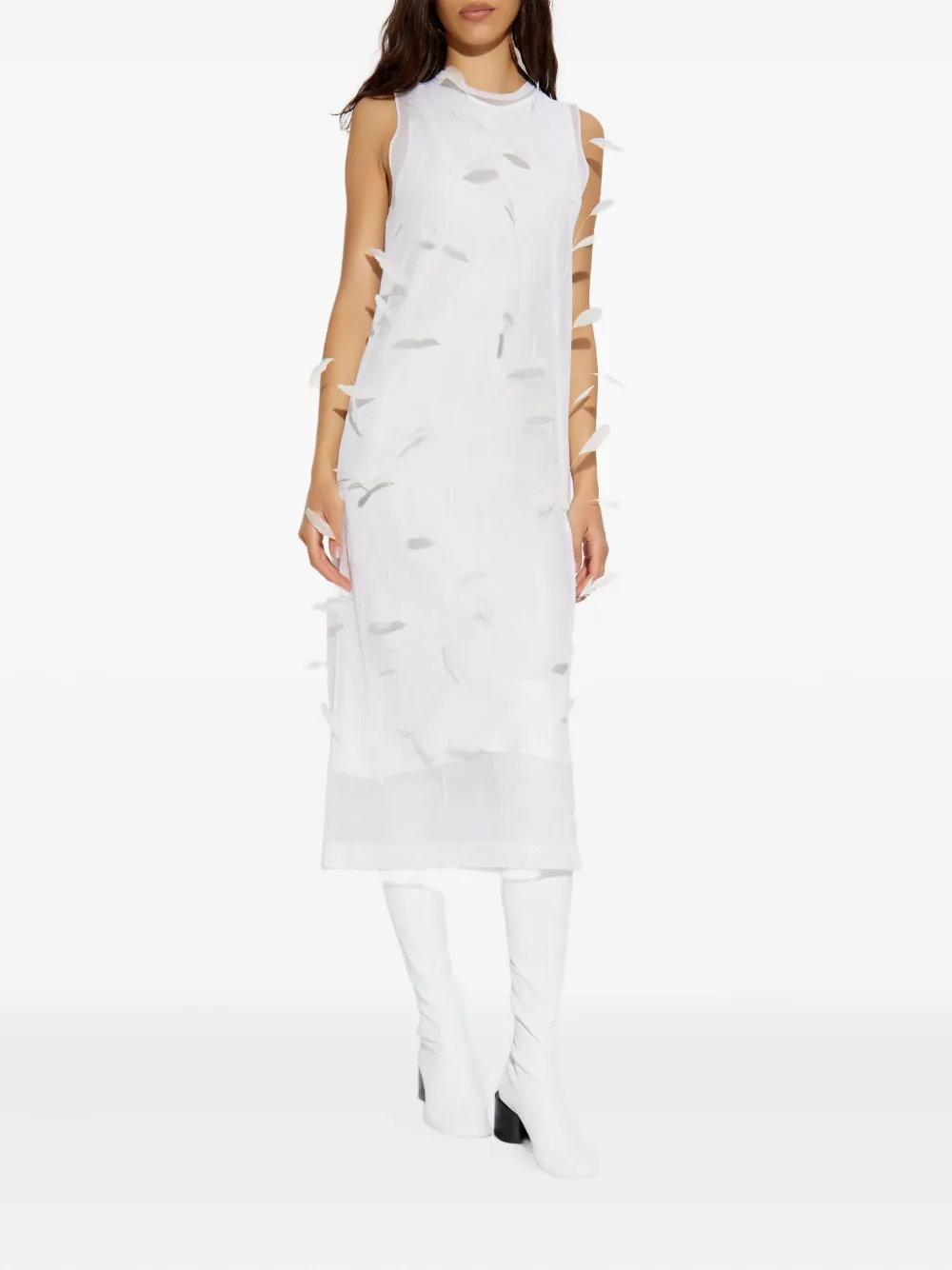 Jil Sander Zijden jurk - Wit