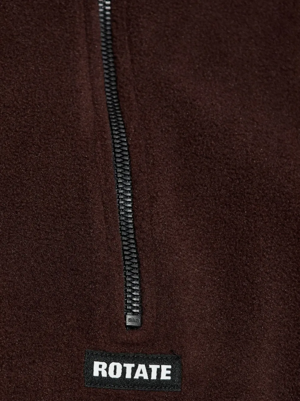 ROTATE BIRGER CHRISTENSEN Fleece jack met halve rits Bruin