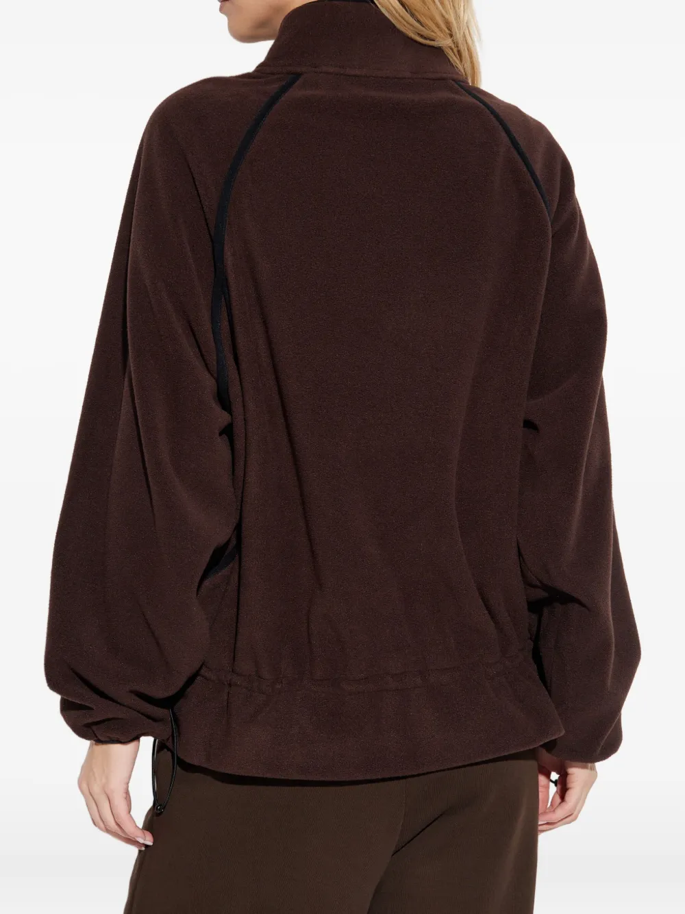 ROTATE BIRGER CHRISTENSEN Fleece jack met halve rits Bruin