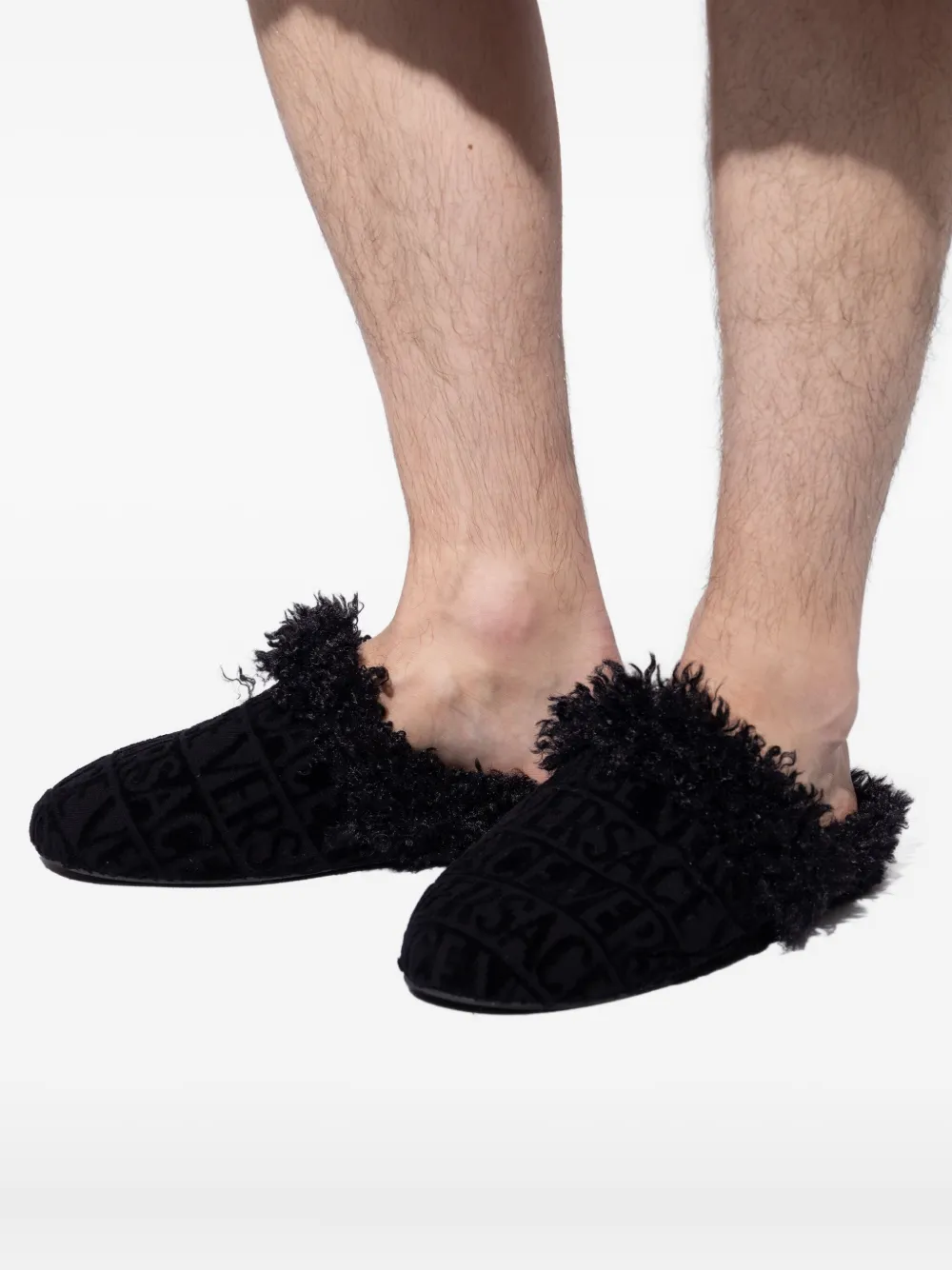 Versace Sneakers met logo Zwart