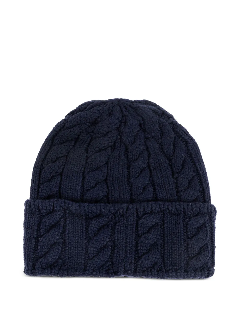 Bally cable-knit logo-patch beanie | Image 2