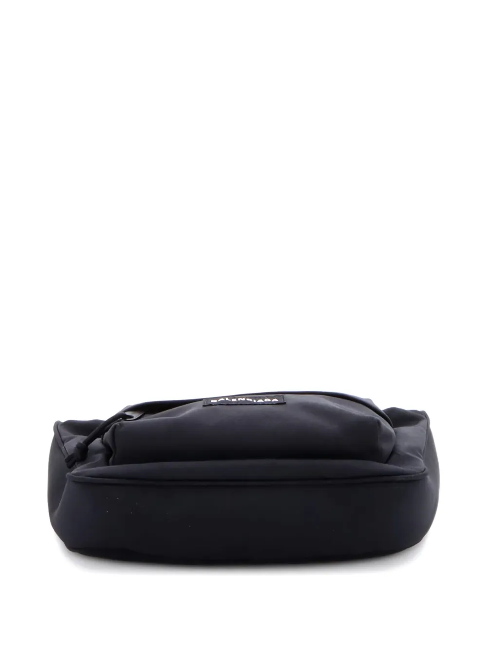 Pre-owned Balenciaga Raver Chain Canvas Shoulder Bag In Black