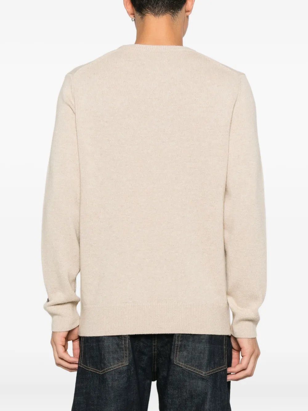 MC2 Saint Barth Trui met ronde hals Beige