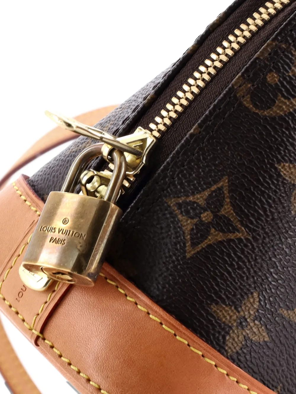 Pre-owned Louis Vuitton Alma Handbag Monogram Canvas Bb Crossbody Bag In Brown