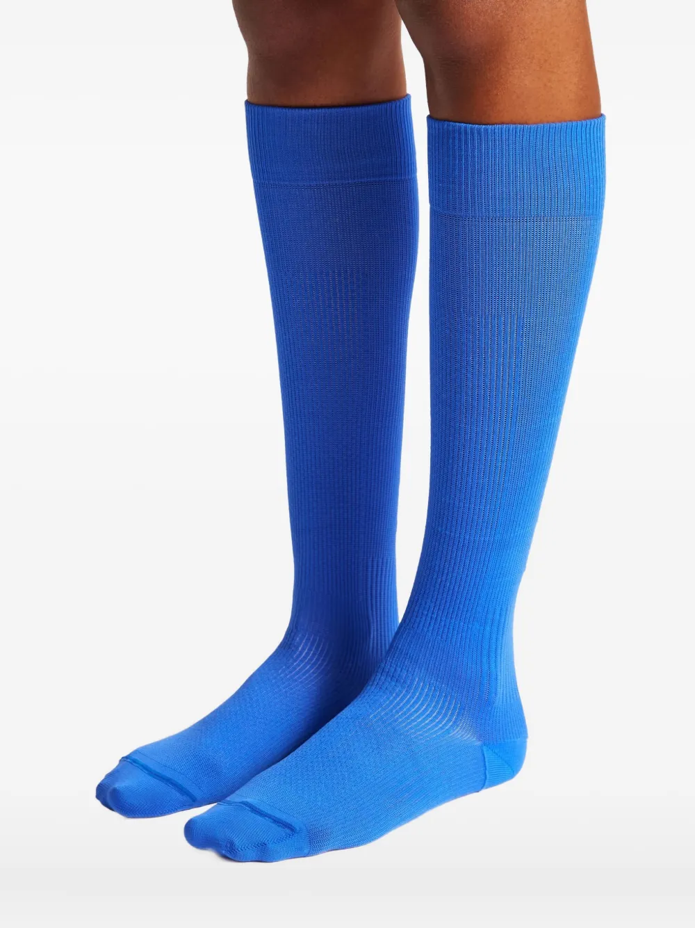 Fusalp Jacquard-logo Socks In Blue