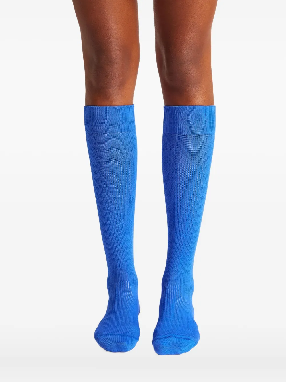 Fusalp Jacquard-logo Socks In Blue