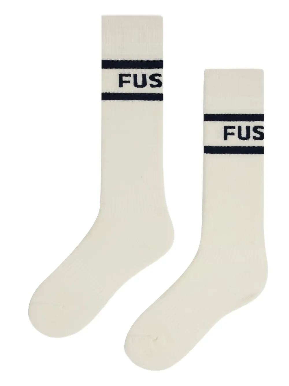 Fusalp stripe-detail logo-jacquard socks - ニュートラル Fusalp stripe-detail logo-jacquard socks - ニュートラル