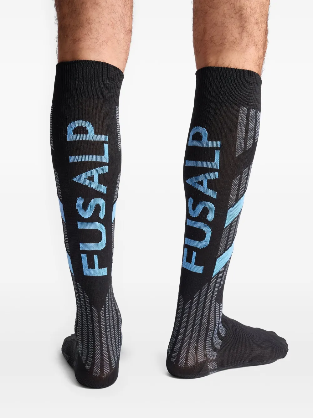 Fusalp Tech sokken met jacquard Zwart