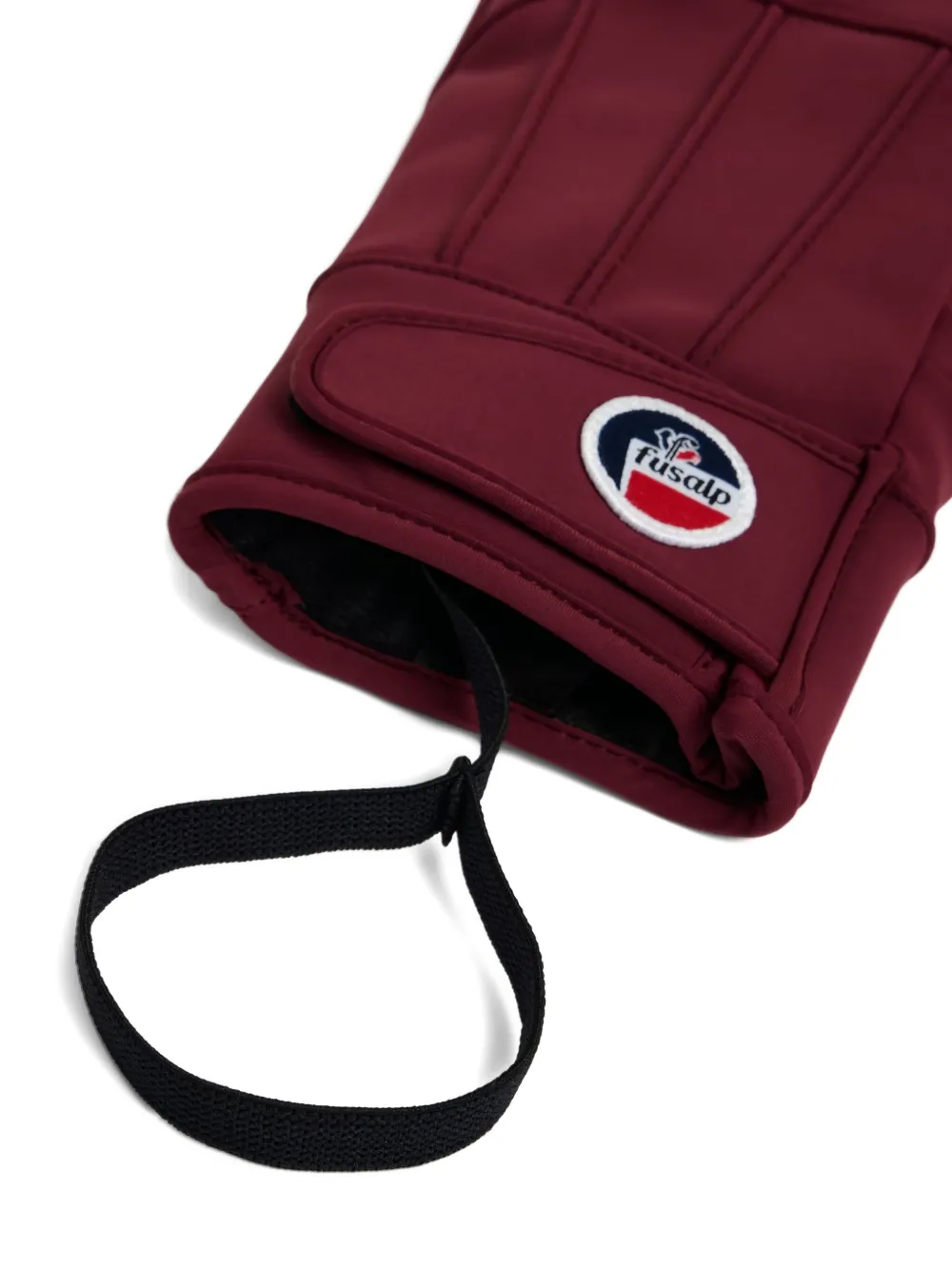 Fusalp Leren gletsjer handschoenen Rood