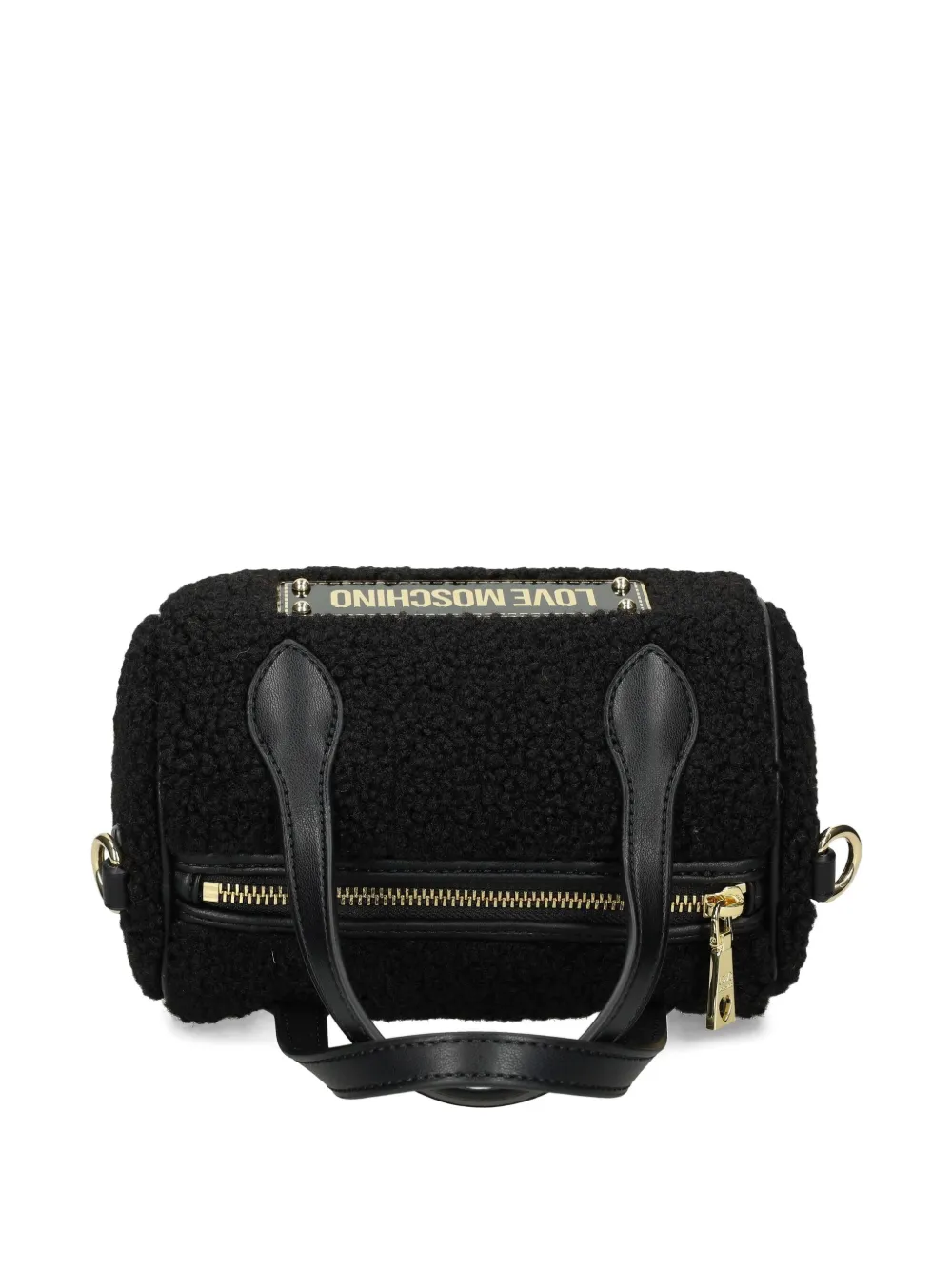 Love Moschino Shopper met handvat en ketting Zwart